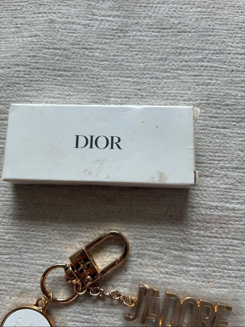 Dior J'adore Gold Keychain Bag Charm NIB - Picture 2 of 3